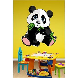 Buy EJA Art Panda Covering Area 60 x 50 Cms Multi Color Sticker Online ...