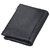 dide Genuine Leather Wallet Premium High Quality Men's Bi-folding, Multi Card Holder with Zipper Side Coin Pouch (Black)