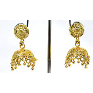 Golden Small Drop Layer Jhumka Earring