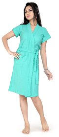 Imported Bathrobe Sea Green