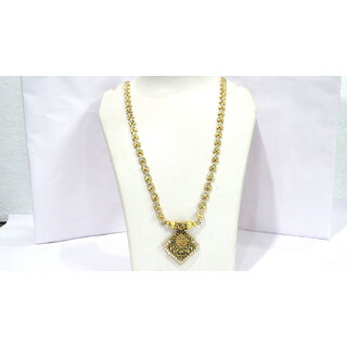 White Stone Square Pendant Necklace White Stone Square Pendant Necklace