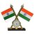 OMCY Imported Indian Flag with Clock for Office Home and Car dashboard