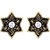 Asmitta Gleaming Stear Gold Plated Oxidized Studs Earring For Women