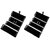 ADWITIYA Set of 2 - Black Velvet Earring Folder Studs Storage Tops Case Travel Friendly Gift Paperboard Jewelery Box