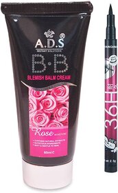 ADS BB Cream with Sketch Pen Eyeliner  (Set of 2)