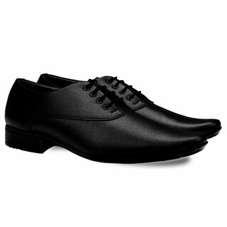 Smoky Black Lace-up Formal Shoes For Men
