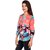 Bronze Multicolor Stylish Geometric Printed Full Sleeve Party Top