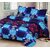 150TC polycotton double bedsheet with 2 pillow cover