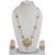 Lucky Jewellery Designer Multi Color Gold Plated Pearl Layered Guluband Necklace With Earring For Girls & Women