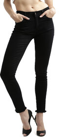 Miss Chase Women's Black Slim Fit Jeans