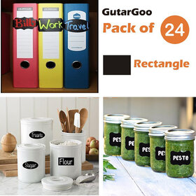Gutargoo Vinyl Chalkboard Stickers Labels Pack Of 24 Stickers-oval