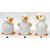 Wonderland Set of 3 - Poly resin ducklings in White 2 inches, Mini, Miniature garden accessories for Bonsai / Planter Decoration / Terrarium / Kids room decoration