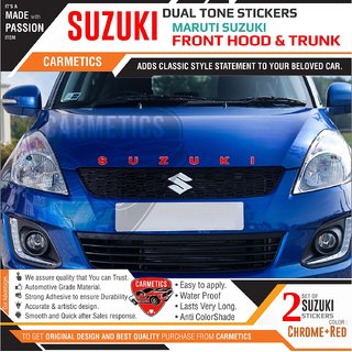Buy Suzuki dual tone stickers for Maruti Suzuki Alto 800 - 2Pcs