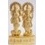 Aravi Metal Gold Finish Laxmi And Ganesh Ji Idol (3 Inche)