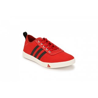 full red colour shoes