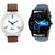 Cielo Combo Of Round Dial Blue Strap Stylish Analog Wrist Watch For Men
