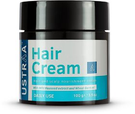 USTRAA Hair Cream for Men - For Daily Use- Style  nourishment - Non-sticky, Non-oily - Sulphate  Paraben FREE