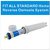 Membrane Housing With O ring + 3 pc elbow + 1 taflon tap +3 mtr Pipe 1/4'' for Water Purifier