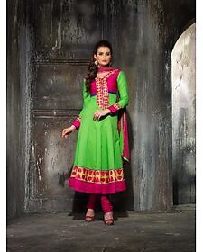 Semi-stitched Cotton Anarkali