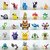 Pokemon Mini Figures  Unique  Random Pieces  24 Piece Set
