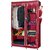 NP NAVEEN PLSTIC Fancy Multipurpose Clothes Closet Portable Wardrobe Storage Organizer with Shelves (Wine Red)