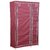 NP NAVEEN PLSTIC Fancy Multipurpose Clothes Closet Portable Wardrobe Storage Organizer with Shelves (Wine Red)