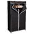 NP NAVEEN PLASTIC Fancy Multipurpose Clothes Closet Portable Wardrobe Storage Organizer with Shelves ( BLACK )