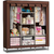 NP NAVEEN PLASTIC 6+2 Layer Fancy and Portable Foldable Closet Wardrobe Cabinet Portable Multipurpose Clothes Wardrobe
