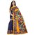 Indian Beauty Women's Mysore Silk Kalamkari Printed Saree (Blue)