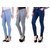 Angela Women Slim Grey, Ice blue  Blue denim Fit Ankle Length Jeans (pack of 3)