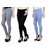 Angela Women Slim Grey, black  Ice blue denim Fit Ankle Length Jeans (pack of 3)