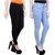 Angela pack of 2 Women High waist ice blue And black denim Fit Ankle Length Jeans