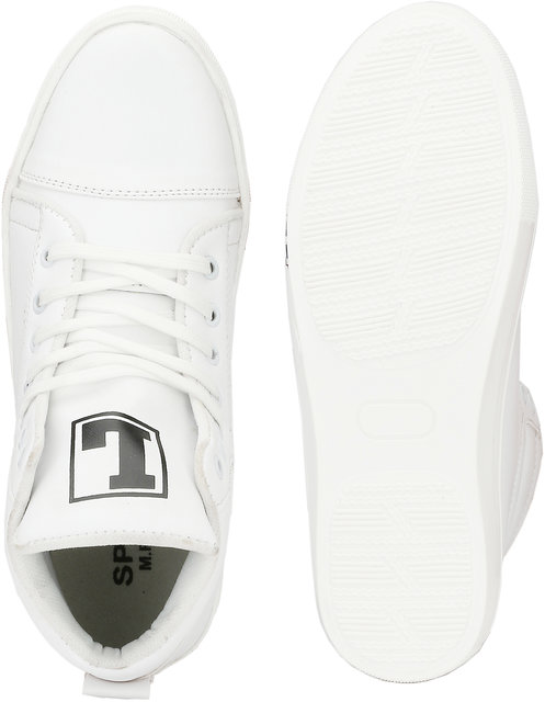 white high ankle shoes for mens