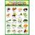A3 size children color Posters Vegetable chart 2 Nos (With +Without Lamination)