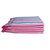 Tharunsha Elite Extra Large Size Soft Cotton Pink  White  Elegant Bath Towels - Set of 5 Towels( 35 inch x 70 inch)