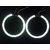 OMCY Imported 2 Pc Premium Quality Angel Eye WHITE LED Strip Light For All Bike