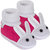 Neska Moda Pink Anti Slip Baby Booties For Age Group 18 To 24 Months BT195