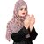 Hijabbo Imported Polyester Cotton Hijab With 3D Piping Work For Girls  Women