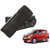 Auto Addict CV Designer Black Neck Leatherite Car Pillow Cushion Kit 2 Pcs for Maruti Suzuki Alto 800