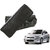 Auto Addict CV Designer Black Neck Leatherite Car Pillow Cushion Kit 2 Pcs for Hyundai Accent