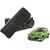 Auto Addict CV Designer Black Neck Leatherite Car Pillow Cushion Kit 2 Pcs for Honda Brio