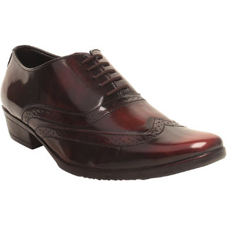 Corleone Men Maroon Synthetic Formal shoe