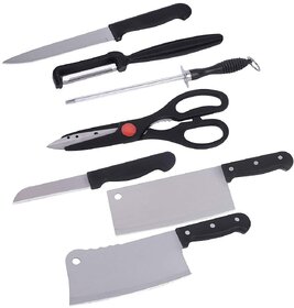 7 Piece Stainless Steel Kitchen Knife Set