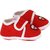 Neska Moda Baby Boys and Girls Sport Red Booties For 0 To 12 Months Infants SK186