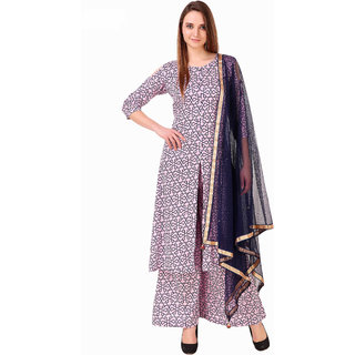 round kurti plazo design