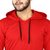 Adorbs Solid Men's Hooded Red T-Shirt