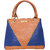 BELOVED Tan  Blue Hand Bag BLHBTB014
