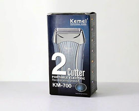 Kemei KM-700 Hair Shaver for Men Beard Trimmer, Battery Shaving Machine