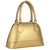 Aliado Faux Leather Solid Golden Zipper Closure  Tote Bag