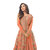 Salwar Soul Women's Designer Orange Color Long  Gown With Fany Work